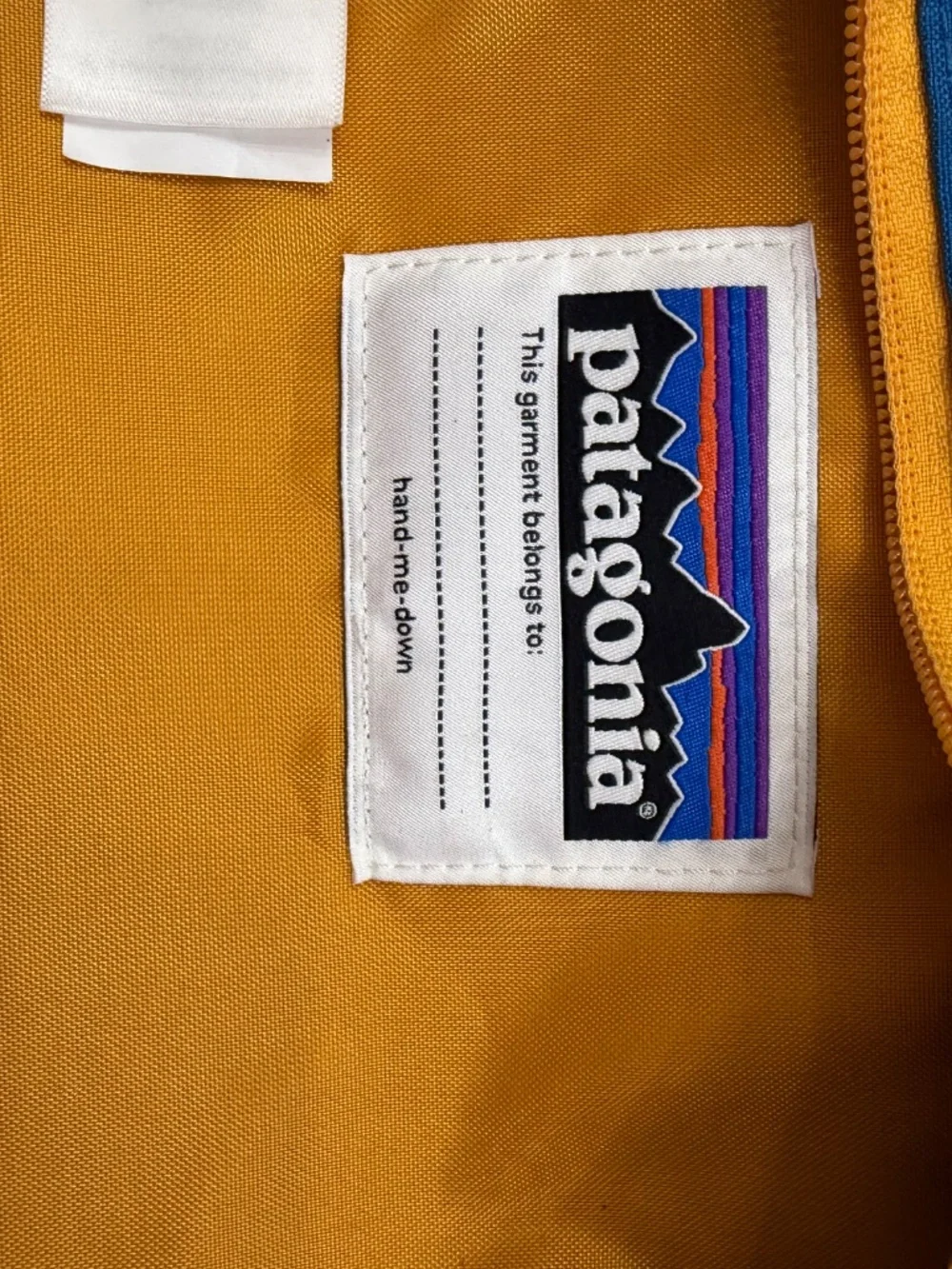 Patagonia Kids Refugio 15L Gym Backback Outdoor Hiking Trail Bag Blue Orange
